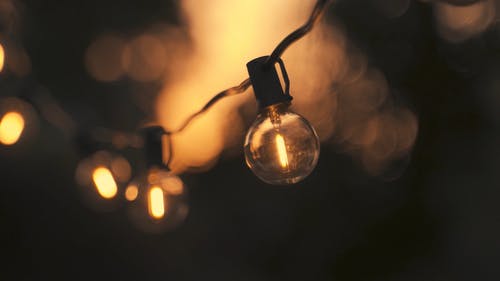 有关串灯泡, 光, 温暖的免费素材视频