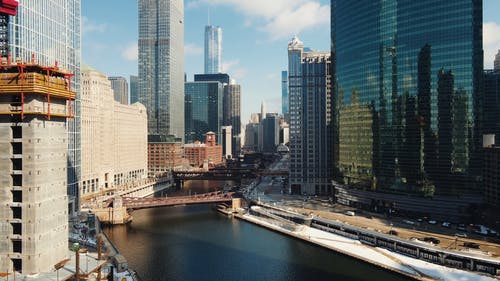 有关上升的镜头, 交通系统, 反射的免费素材视频