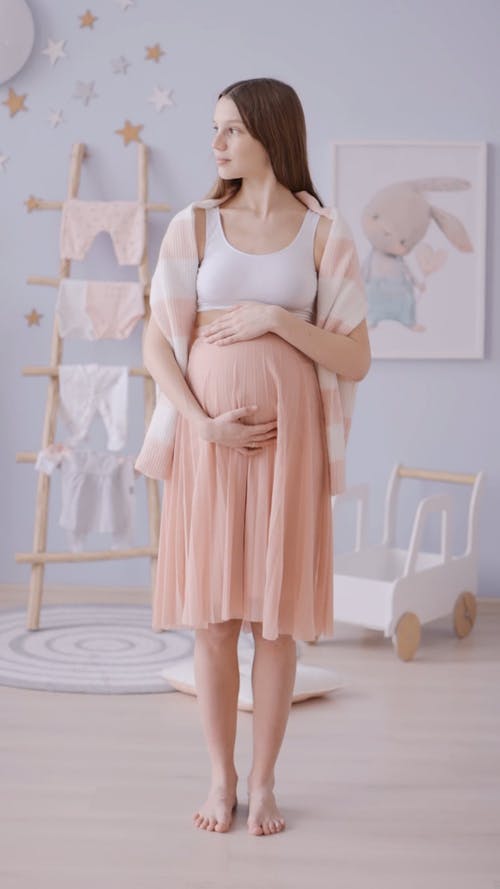 有关垂直视频, 孕妇, 室内的免费素材视频