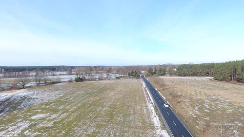 有关乡村小路, 农业领域, 冬季的免费素材视频