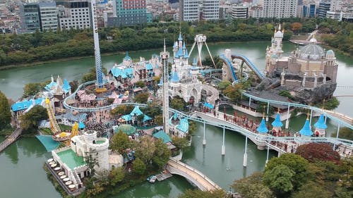 有关主题公园, 亚洲, 人群的免费素材视频