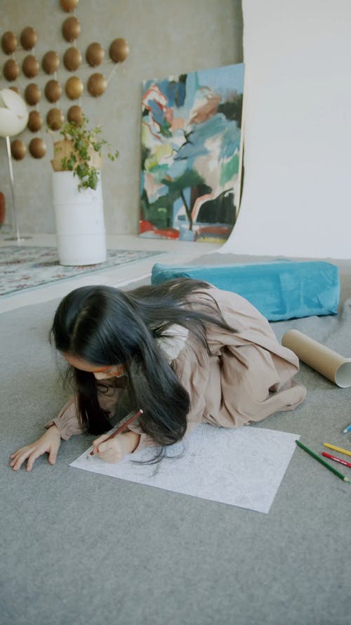 有关上色, 儿童, 创作的的免费素材视频