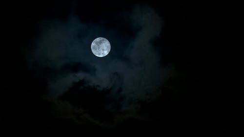 有关晚上, 月亮, 月圆的免费素材视频