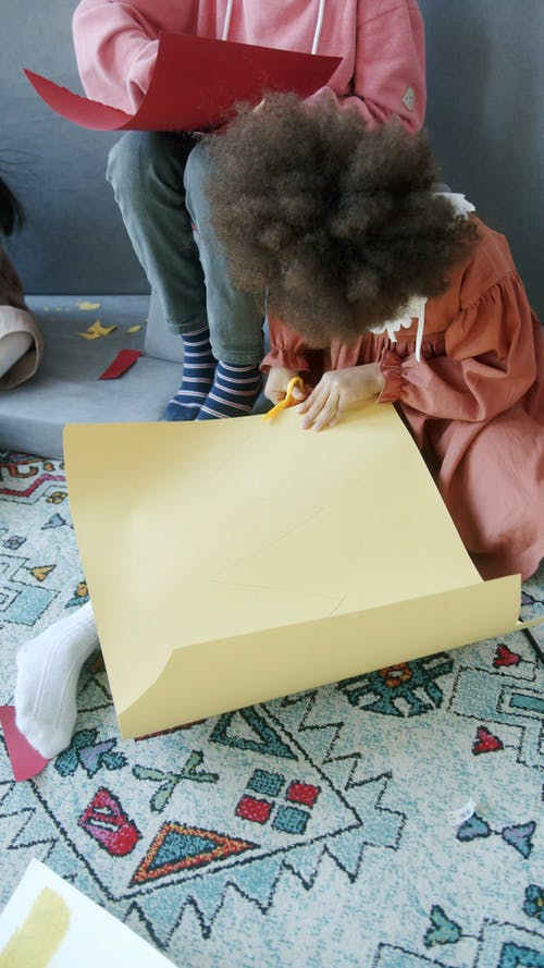 有关儿童, 切割, 剪刀的免费素材视频