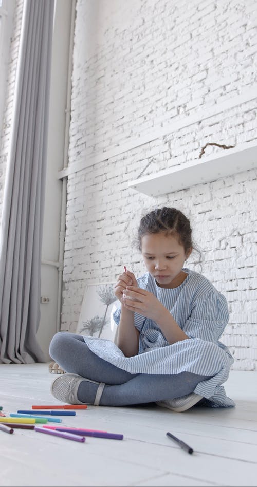 有关创作的, 可爱, 女孩的免费素材视频