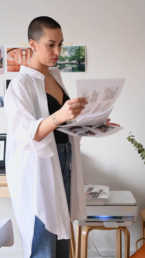 有关印刷的, 印表机, 垂直视频的免费素材视频