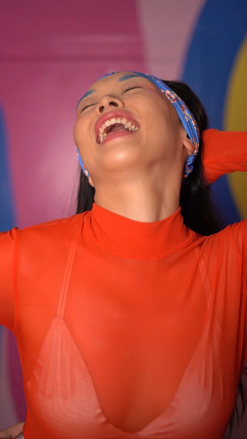 有关化妆, 可爱, 和平标志的免费素材视频