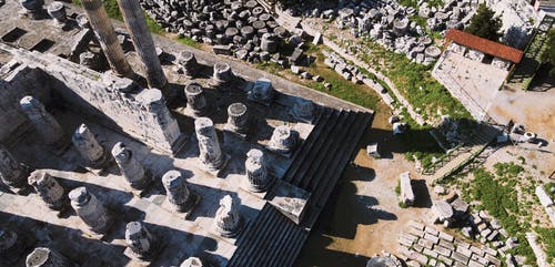 有关列, 古老的, 废墟的免费素材视频