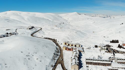 有关冬季, 山, 广角拍摄的免费素材视频