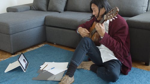 有关吉他, 和弦, 在线课程的免费素材视频