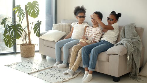 有关3d眼镜, 享受, 吃的免费素材视频