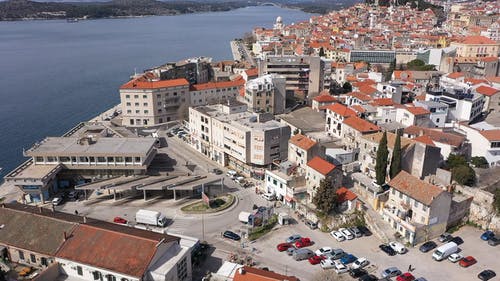 有关城市, 屋顶, 希贝尼克的免费素材视频