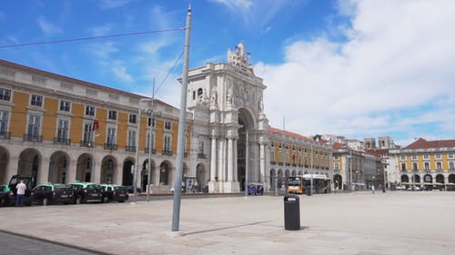 有关arco da rua augusta, rua augusta 拱门, 商业广场的免费素材视频