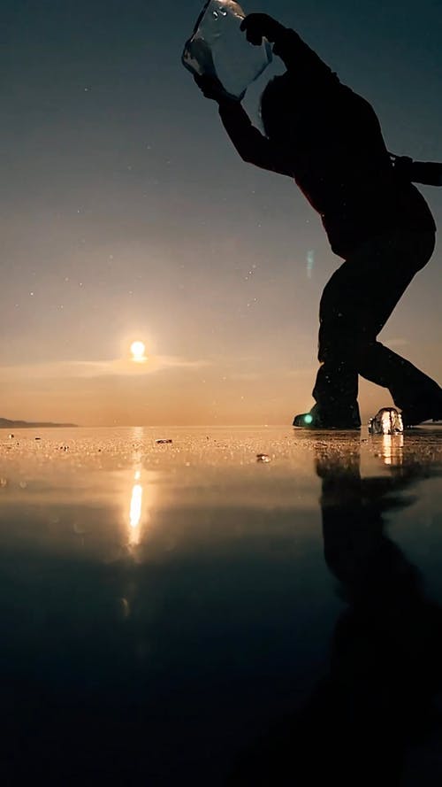 有关人, 冰, 剪影的免费素材视频