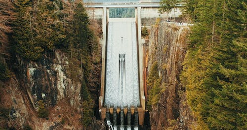 有关坝, 屏障, 工厂的免费素材视频