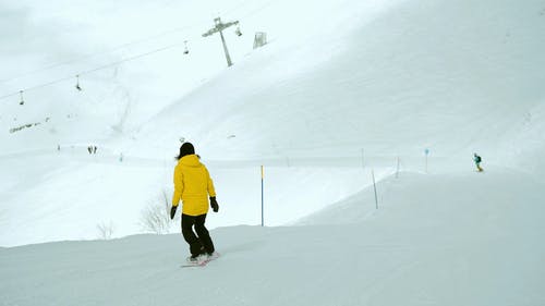 有关4k, 下坡, 下雪的的免费素材视频