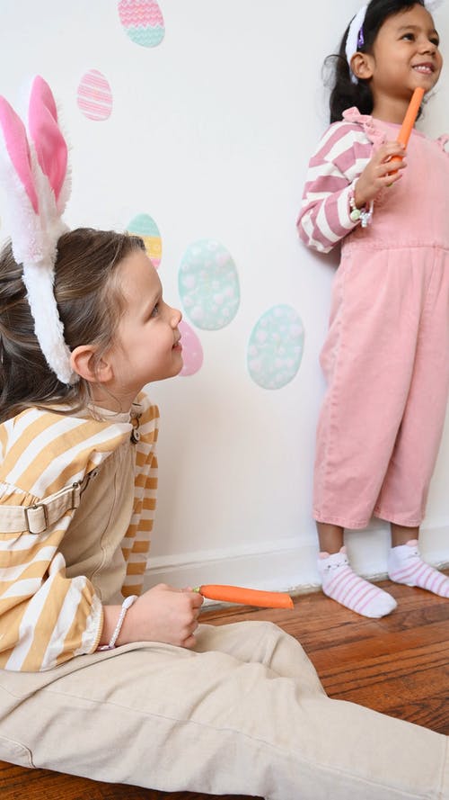 有关传统, 儿童, 兔子耳朵的免费素材视频