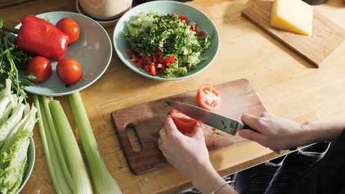 有关健康食品,刀,手的免费素材视频