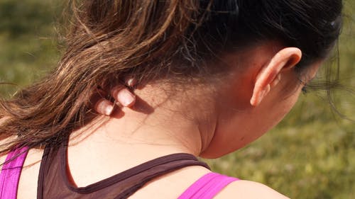 有关女人, 後视图, 接触的免费素材视频