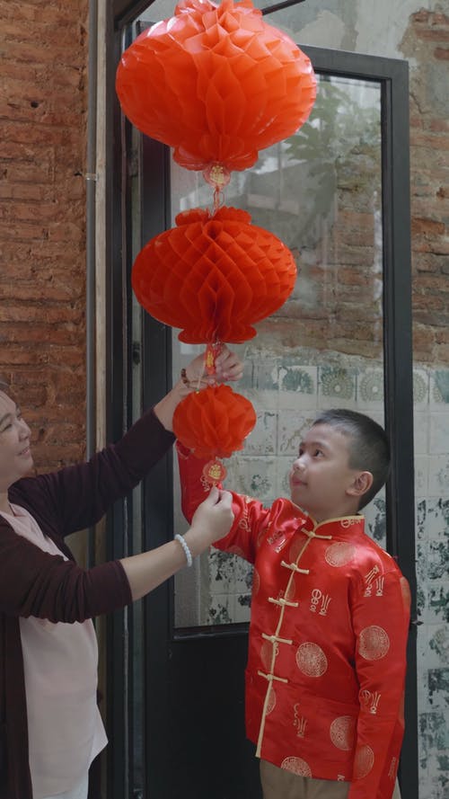 有关中国新年, 传统, 垂直视频的免费素材视频