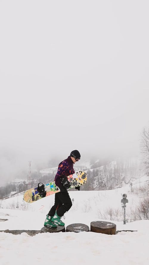 有关人, 冬装, 垂直的免费素材视频