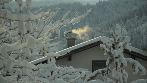 有关冬季, 冷, 屋顶的免费素材视频