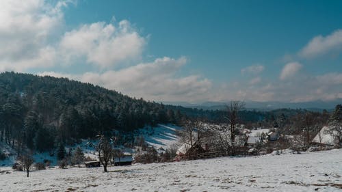 有关冬季, 多云的, 户外的免费素材视频