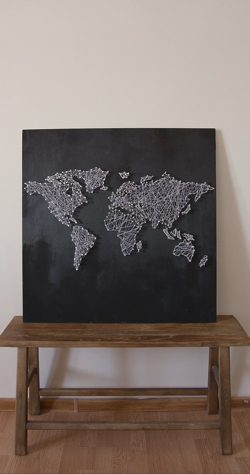 有关世界地图,垂直视频,弦的免费素材视频