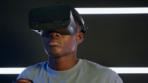有关VR, 人, 严肃的免费素材视频