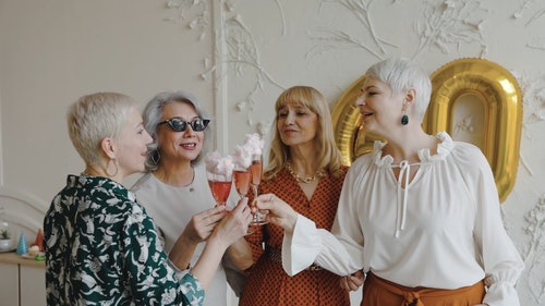 有关一起,人,喝的免费素材视频