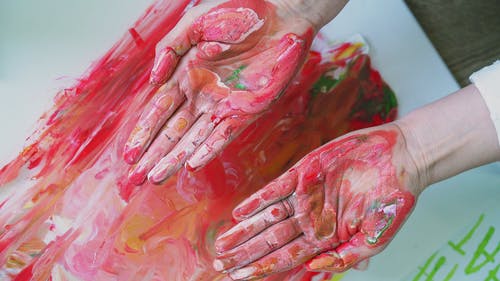 有关Flatlay, 上漆的, 人的免费素材视频