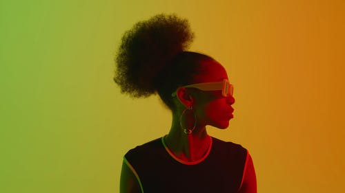 有关侧面图, 大头贴, 女人的免费素材视频