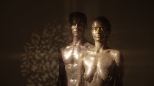 有关一对, 人, 人体彩绘的免费素材视频