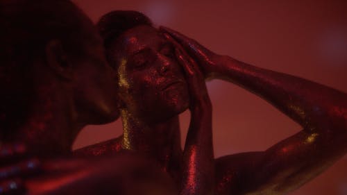 有关一对, 人, 人体彩绘的免费素材视频