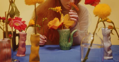 有关女人, 拍照片, 橙子的免费素材视频