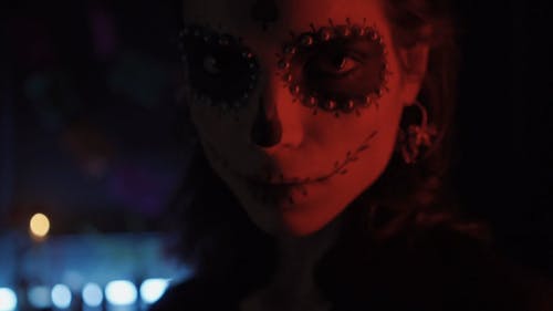 有关化妆, 去世, 墨西哥人的免费素材视频