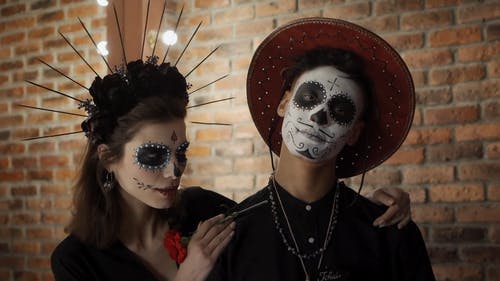 有关calavera, dia de los muertos, 一对的免费素材视频