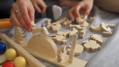 有关教育性, 木块, 木制玩具的免费素材视频