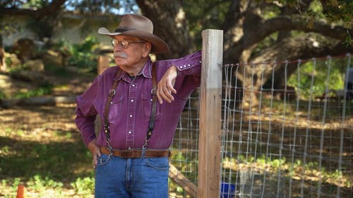 有关倚, 模糊的背景, 牛仔帽的免费素材视频