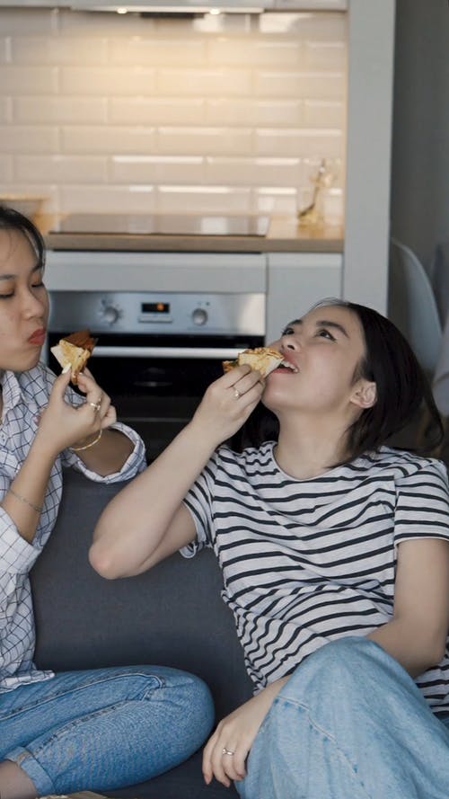 有关一对, 一起, 吃的免费素材视频