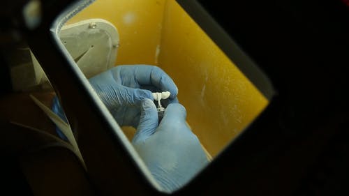 有关俯视图, 手, 手套的免费素材视频