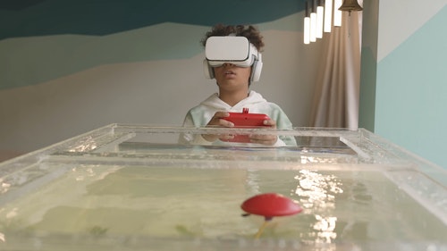 有关VR,vr耳机,儿童的免费素材视频