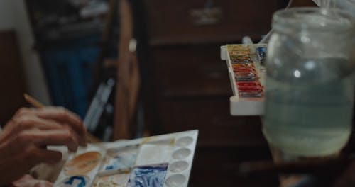 有关涂料, 水, 混合的免费素材视频