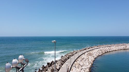 有关地平线, 水体, 波浪崩溃的免费素材视频