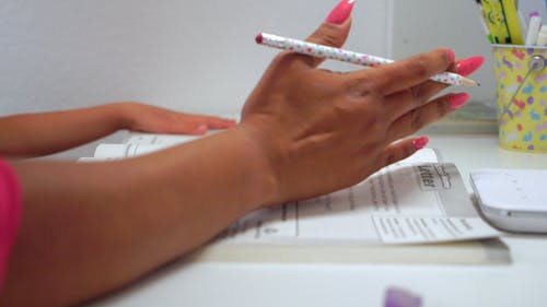 有关功课, 原子笔, 在家的免费素材视频