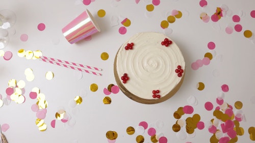 有关五彩纸屑,俯视图,室内的免费素材视频