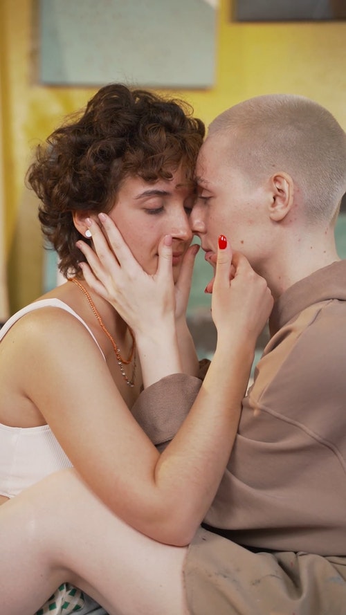 有关一对,垂直视频,多情的免费素材视频