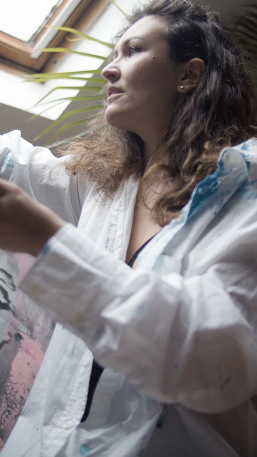 有关室内, 抽象绘画, 油漆的免费素材视频