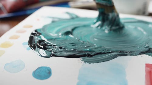 有关丙烯酸树脂, 油漆, 湿的免费素材视频