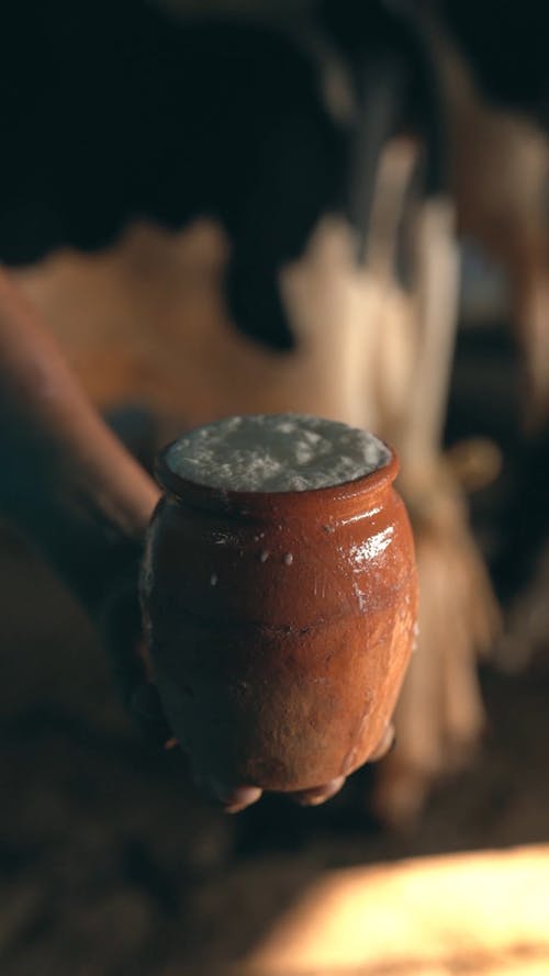 有关垂直视频, 容器, 手的免费素材视频